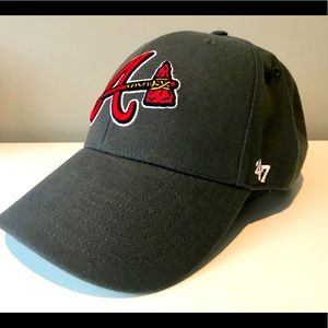 Atlanta Braves 47’ Brand Gray Cap with Tomahawk